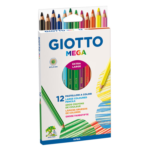 Astuccio 12 Pastelli Giotto Mega
