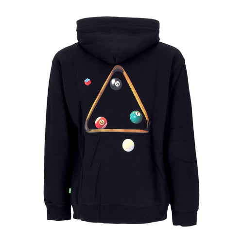 HUF Felpa Cappuccio Uomo Dirty Pool Tt P/o Hoodie Black da uomo