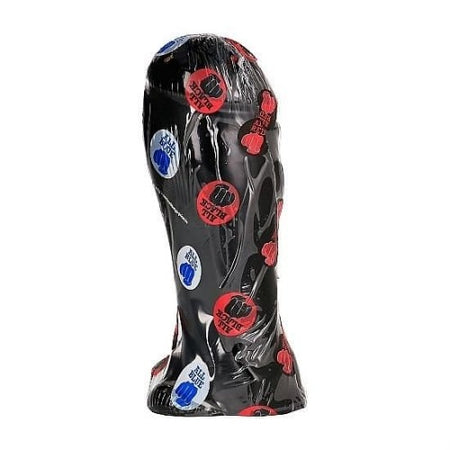 Dildo grande con testicoli ALL BLACK Nero 22cm