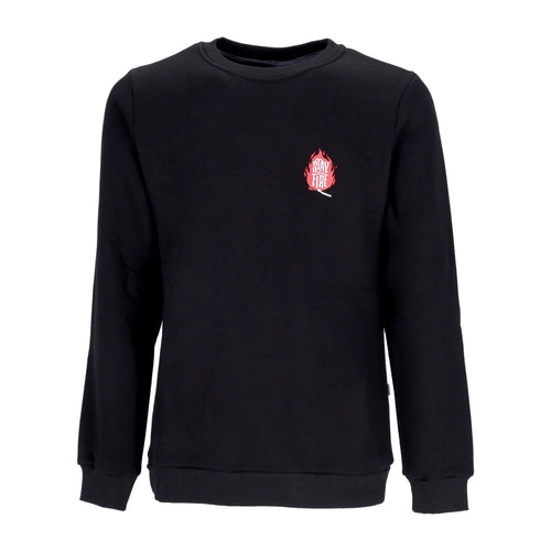 DOLLY NOIRE Felpa Girocollo Uomo Stay On Fire Crewneck Black da uomo