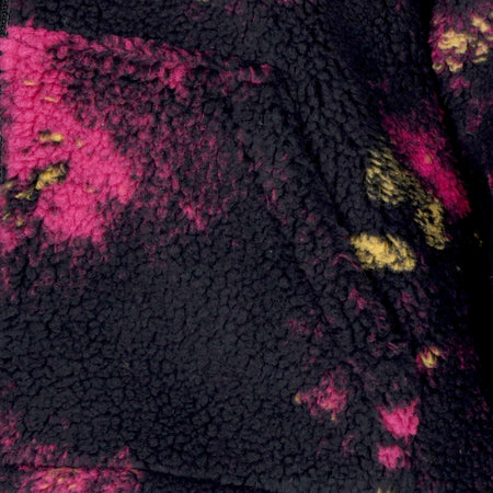 IUTER Orsetto Uomo Tie Dye Fur Zip Neck Purple da uomo