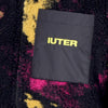 IUTER Orsetto Uomo Tie Dye Fur Zip Neck Purple da uomo