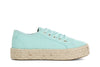 SNEAKERS IN TESSUTO CON FONDO CORDA