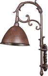 Biscottini Lampada non elettrificata a muro in ghisa L42xPR27,5xH60 cm finitura ruggine anticata