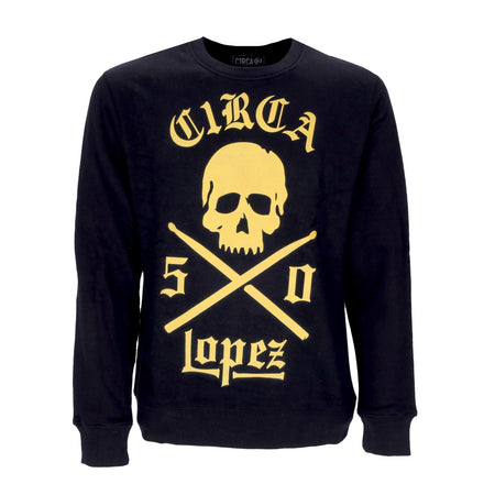 C1RCA Felpa Girocollo Uomo Lopez 50 Crew Black/gold da uomo