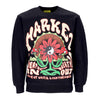MARKET Felpa Girocollo Uomo Breathwork Crewneck Sweatshirt Black da uomo