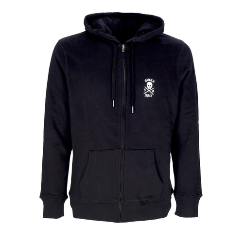 C1RCA Felpa Cappuccio Zip Uomo Lopez 50 Zip Hood Black/white da uomo