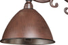 Biscottini Lampada non elettrificata a muro in ghisa L42xPR27,5xH60 cm finitura ruggine anticata