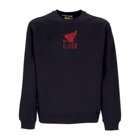 IUTER Felpa Girocollo Uomo Butterfly Crewneck Black da uomo