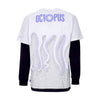 OCTOPUS Maglietta Manica Lunga Uomo Milan L/s Tee White da uomo
