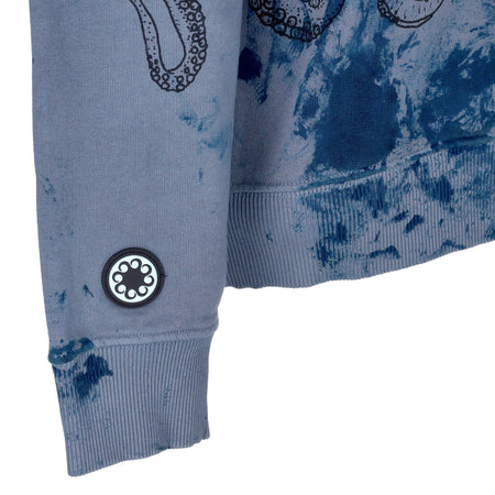 OCTOPUS Felpa Cappuccio Uomo Freak Hoodie X Horror Pack Blue da uomo