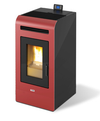 STUFA A PELLET KING MODELLO 16 KW 15,5 CANALIZZATA COLORE BIANCO O BORDEAUX