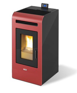 STUFA A PELLET KING MODELLO 16 KW 15,5 CANALIZZATA COLORE BIANCO O BORDEAUX