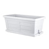 VASO FIORIERA RETTANGOLARE EFFETTO LEGNO CM. 100X44X40H BAMA CON SOTTOVASO