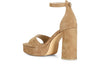 SANDALO IN PELLE SCAMOSCIATA CON TOPPONE