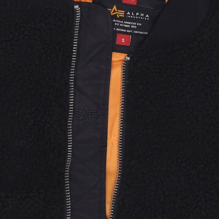 ALPHA INDUSTRIES Orsetto Uomo Ma-1 Teddy Black da uomo
