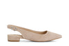 SCARPE IN PELLE SCAMOSCIATA APERTE DIETRO
