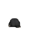 POCHETTE CON INTRECCIO IRREGOLARE E ACCESSORIO CN PENDENTE