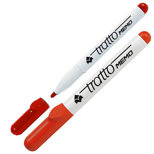 Pennarello A Secco Tratto Memo Puntatonda Rosso Per Lavagna
