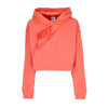 Nike Felpa Cappuccio Corta Donna Sportswear Fleece Pullover Crop Hoodie Magic Ember da donna