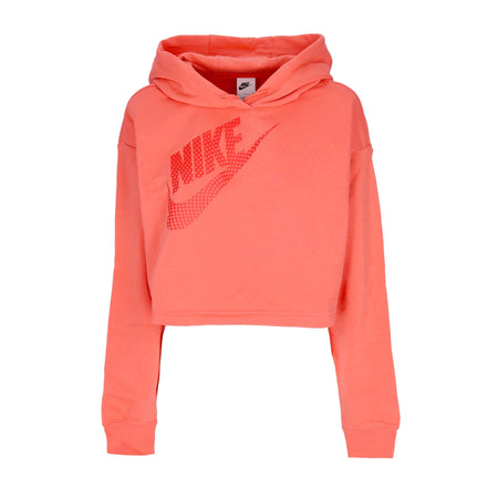 Nike Felpa Cappuccio Corta Donna Sportswear Fleece Pullover Crop Hoodie Magic Ember da donna