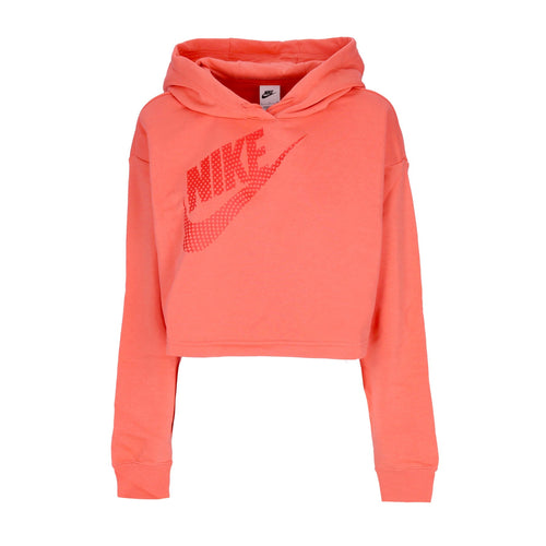 Nike Felpa Cappuccio Corta Donna Sportswear Fleece Pullover Crop Hoodie Magic Ember da donna