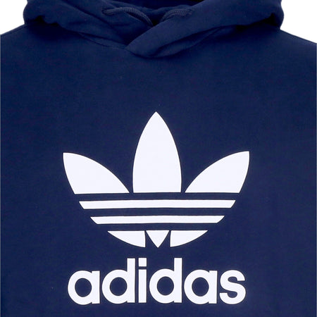 Adidas Felpa Leggera Cappuccio Uomo Trefoil Hoody Night Indigo da uomo