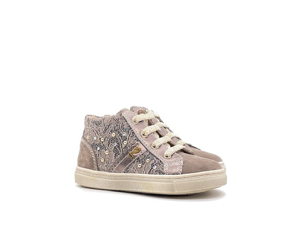 NERO GIARDINI Scarponcino Bambina Velour Tortora