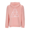 HUF Felpa Cappuccio Uomo Essentials Tt P/o Hoodie Coral Pink da uomo