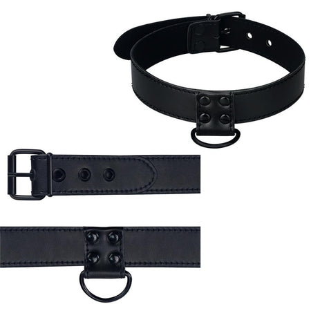 COLLARE LOVETOY CON GUINZAGLIO NERO