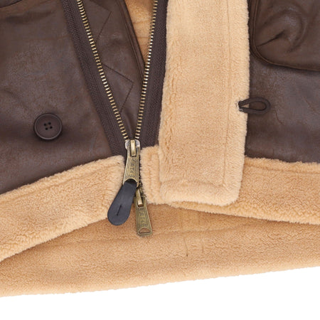 ALPHA INDUSTRIES Giaccone Lungo Uomo B7 Arctic Parka Vintage Brown da uomo