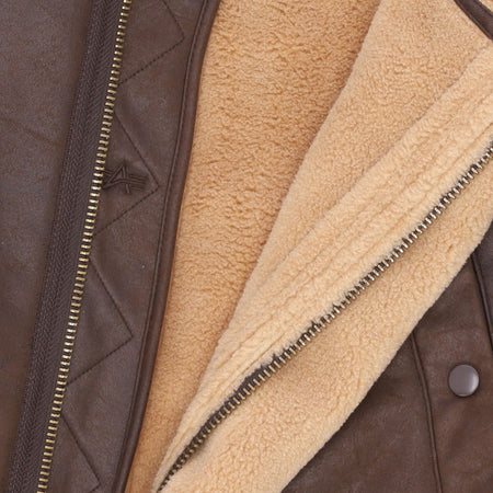 ALPHA INDUSTRIES Giaccone Lungo Uomo B7 Arctic Parka Vintage Brown da uomo