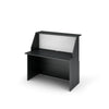Reception con postazione inferiore in legno verniciato di vari colori cm. 120X76,1X117H