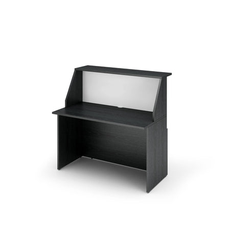 Reception con postazione inferiore in legno verniciato di vari colori cm. 120X76,1X117H