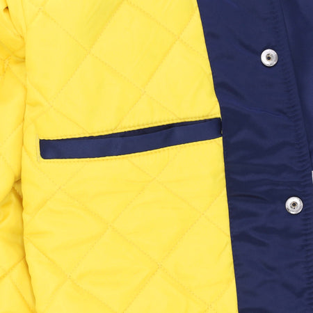 MITCHELL &amp; NESS Giubbotto Bomber Uomo Ncaa Heavyweight Satin Jacket Micwol Original Team Colors da uomo