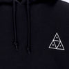 HUF Felpa Cappuccio Uomo Essentials Tt P/o Hoodie Black da uomo