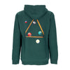 HUF Felpa Cappuccio Uomo Dirty Pool Tt P/o Hoodie Forest Green da uomo