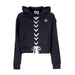 Adidas Felpa Leggera Cappuccio Corta Donna Always Original Laced Hoodie Black da donna