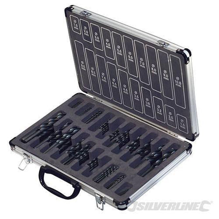 Kit Punte inserti Jobber HSS-R in acciaio Silverline per trapano 170 pezzi - Eternal Brico