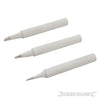 Set di punte 48W piatta appuntita e una obliqua per saldatura Silverline 3 p.zi Silverline