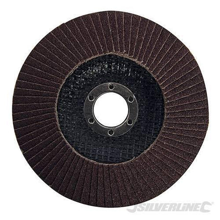 Disco a lamella in ossido di alluminio per l'utilizzo con smerigliatrici angolari portatili silverline Silverline