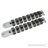 Set di supporti plastica per bussole a parete Silverline ordine posizione 2pz Silverline