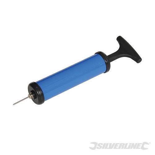 Pompa gonfiatore pallone bici gomme con adattatore 200 mm Silverline Silverline