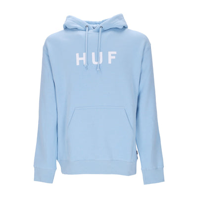 HUF Felpa Cappuccio Uomo Essentials Og Logo P/o Hoodie Light Blue da uomo