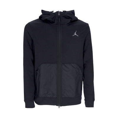 JORDAN Felpa Leggera Cappuccio Zip Uomo Dri-fit Sport Statement Fleece Full-zip Hoodie Black/black/reflective Silv da uomo