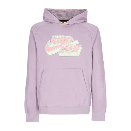 JORDAN Felpa Leggera Cappuccio Uomo Jumpman Fleece Pullover Hoodie Plum Fog da uomo