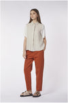 CAMICIA BIMATERIALE INCROCIO DIETRO
