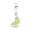 Pandora - Charm Pendente Spicchio di Limone in Argento