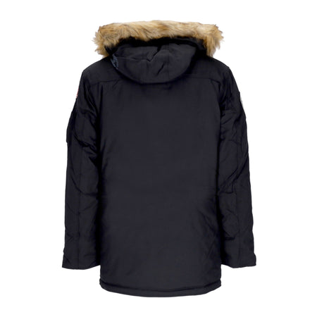 ALPHA INDUSTRIES Giaccone Lungo Uomo Polar Jacket Black da uomo
