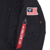 ALPHA INDUSTRIES Giaccone Lungo Uomo Polar Jacket Black da uomo